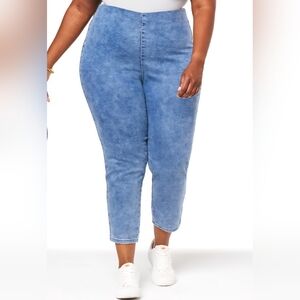 G by Giuliana Retro Slim Crop Pant with Hide-and-Chic Waistband 24W NWOT